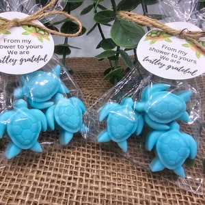 Mini Turtle soap favors turtley greatful for you favors mini soap favors birthday party favors baby shower party favors mini kids soap