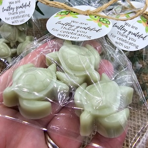 Mini Turtle soap favors turtley greatful for you favors mini soap favors birthday party favors baby shower party favors mini kids soap