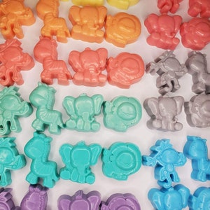 Mini Safari Animal Soaps, baby animal soaps, party favors