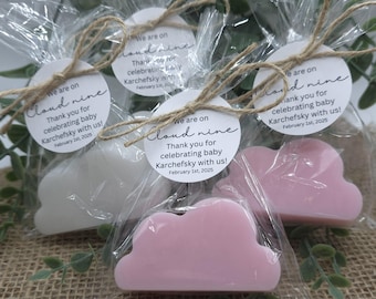 Cloud soap party favors we are on cloud nine