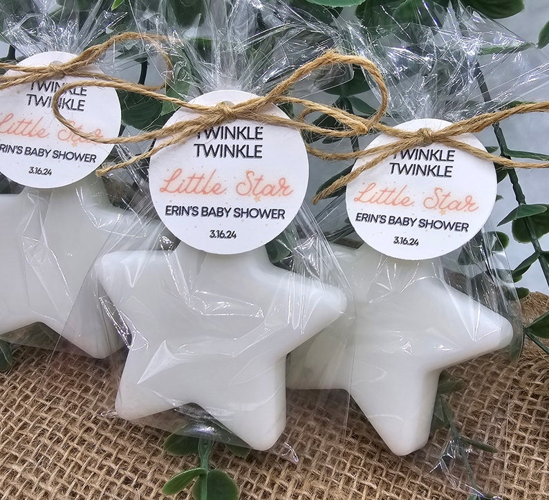 Star soap party favors twinkle twinkle little star favors birthday baby shower gender reveal favors handmade soap favors personalized favors image 10