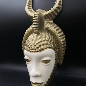 MCM Sascha B Brastoff Signed Pottery Mask Hand Painted READ