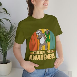 Zhiriklähmung Awareness Retro Faultier T-Shirt Bild 9
