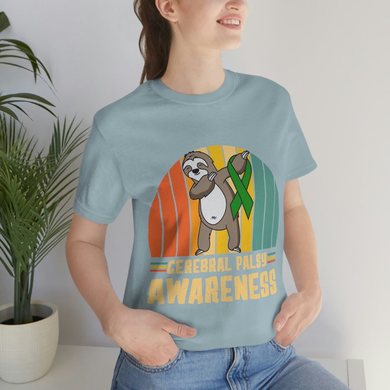 Zhiriklähmung Awareness Retro Faultier T-Shirt Bild 8