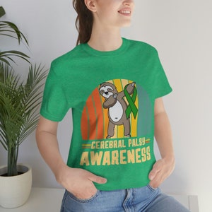 Zhiriklähmung Awareness Retro Faultier T-Shirt Bild 7
