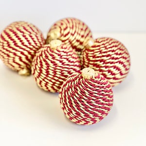 Christmas Ornament, Christmas Ball, Christmas Decorations, Christmas Gift, Custom Christmas Balls, Handmade Balls, Burgundy and Gold Balls