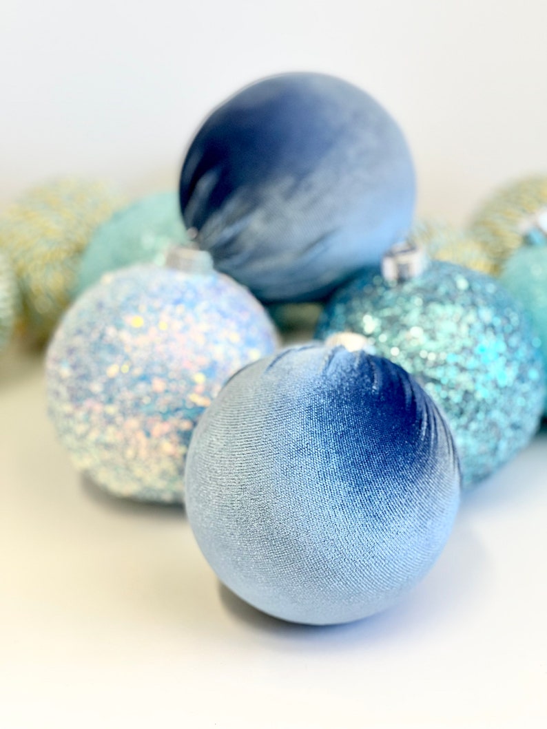 Baby Blue Christmas Decorations 