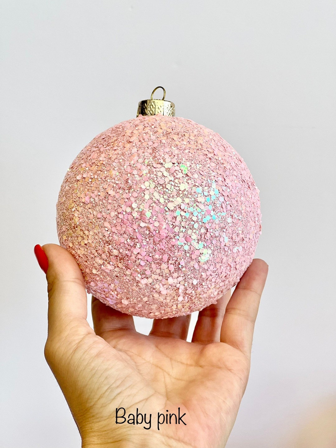 Baby Pink Christmas Decorations 