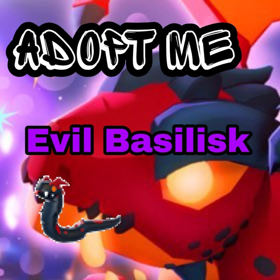 Roblox Adopt Me Evil Basilisk Etsy UK