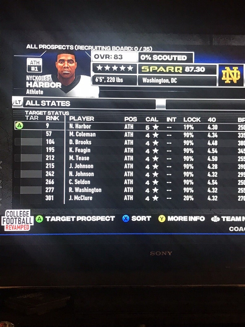 2023 2024 And 2025 Recruiting Class Files For NCAA Football 14 College Football Revamped Etsy