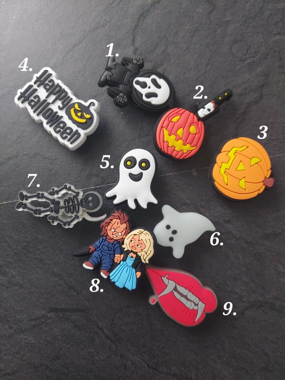 Halloween Croc Charm Jibbitz Pumpkin Ghost Chuck Ghost Etsy