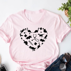Pediatric Nurse Shirt , Funny Nurse Shirt, Pediatric Doctor Shirt, Funny Dino Shirt for Pediatric Nurse, Dinosaur Shirt for Pediatric Clinic