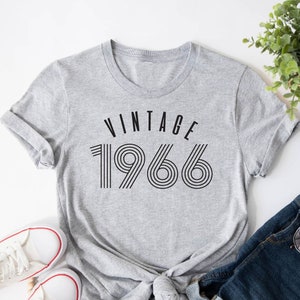 Vintage 1966 Shirt, Retro 1966 Tshirt, Vintage Gifts, Custom Birthday Shirt, 56st Birthday Gift, Vintage Birthday Tee,  57st Birthday Gift