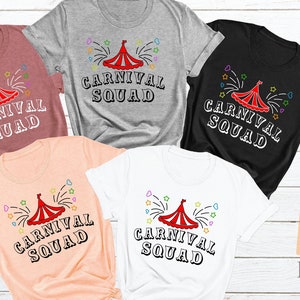 Carnival Squad Shirt, Carnival Party, Carnival Staff Shirt, Carnival Theme Birthday, Kids Birthday Children Party Present, Circus Lover Tee
