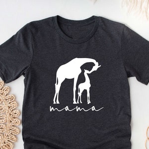 Mama and Baby Giraffe Shirt, Mama Giraffe T-Shirt, Gift For Mom, Cute Giraffe Shirt, Funny Mommy Tee, Gift For Mothers Day Shirt, Mama Tee,
