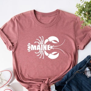 Maine Lobster Shirt, Lobster Shirt, Maine Ocean Shirt, Funny Summer Shirt, Lobster Lover Shirt, Lobster Gift, Womens Lobster, Funny Lobster
