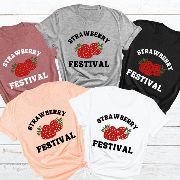 Strawberry Festival Shirt, Strawberry Shirt, Retro Strawberry Shirt, Retro Festival Shirt, Berry Lover Shirt, Strawberry Garden Shirt