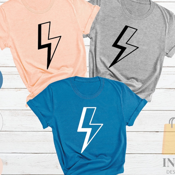 Lightning Bolt Shirt, Lightning Thunder Shirt, Flash Shirt, Lightning Lover T-shirt, Storm Shirt, Lightning Shirt, Lightning Team Shirt