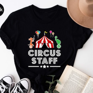 Circus Staff Costume, Carnival Vintage Shirt, Clowns Ringmaster Tamer Taming, Kids Birthday Children Party Present Shirt, Circus Lover Gifts