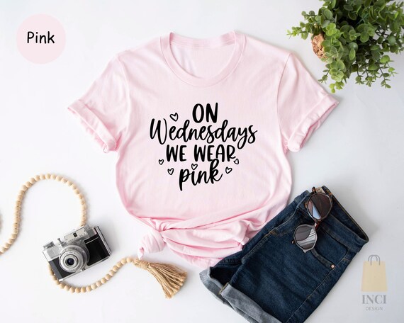 On Wednesday We Wear Pink Shirt, Cute Pink Shirt, Wednesday Shirt, Girls Matching Shirts, Best Friends Shirts, Breast Cancer Awareness Shirt