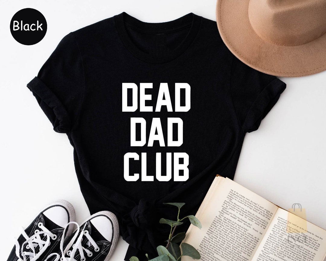 Dead Dad Club Vintage Funny Saying Pullover Hoodie - Cotton Blend Comfort Fit