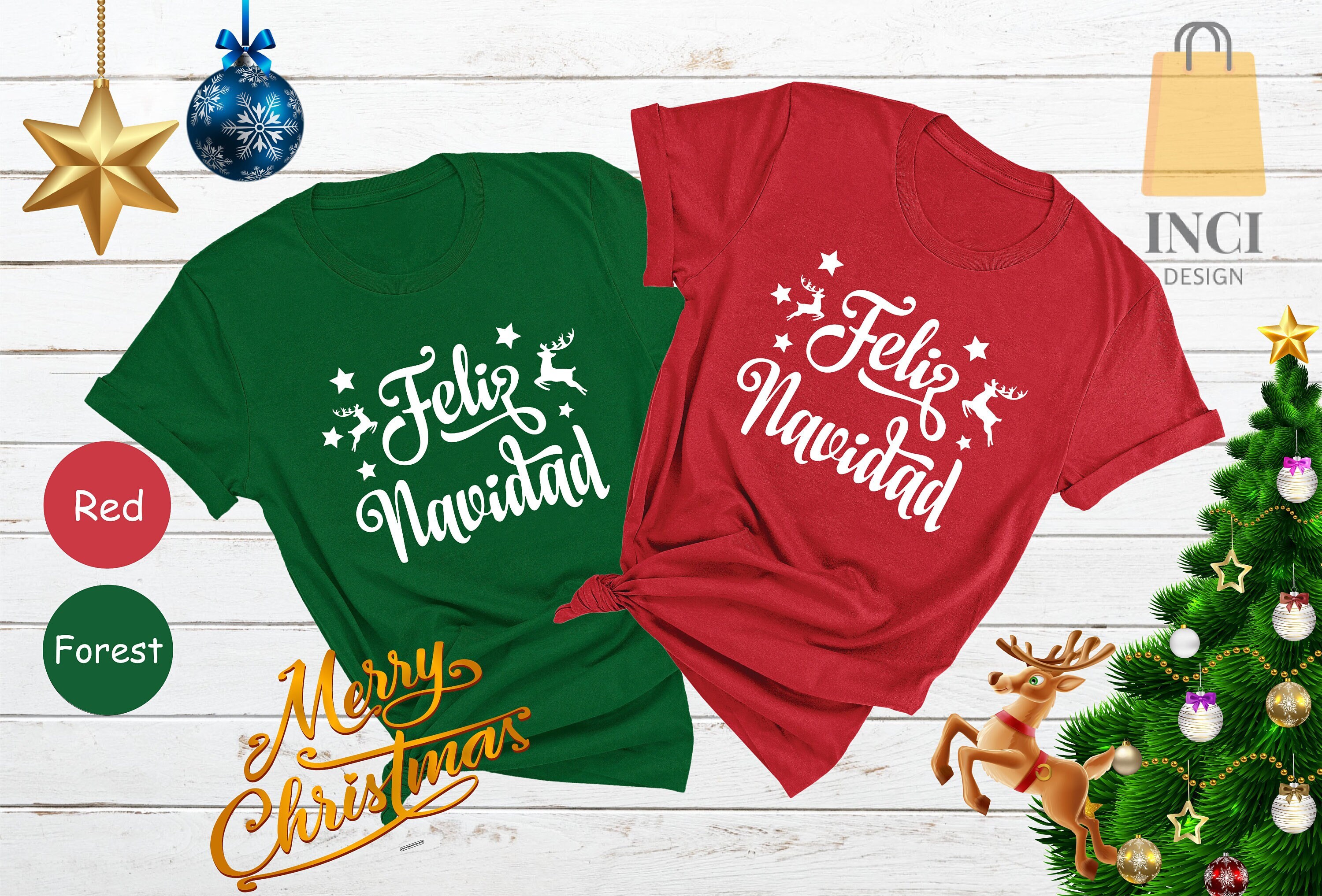 Feliz Navidad T-Shirt Feliz Navidad T-Shirt