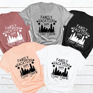 New York Family Vacation 2024 Shirt, New York City T-shirt, Summer Vacation Family Shirts , New York Lover Gift, NY Matching Family Vacation
