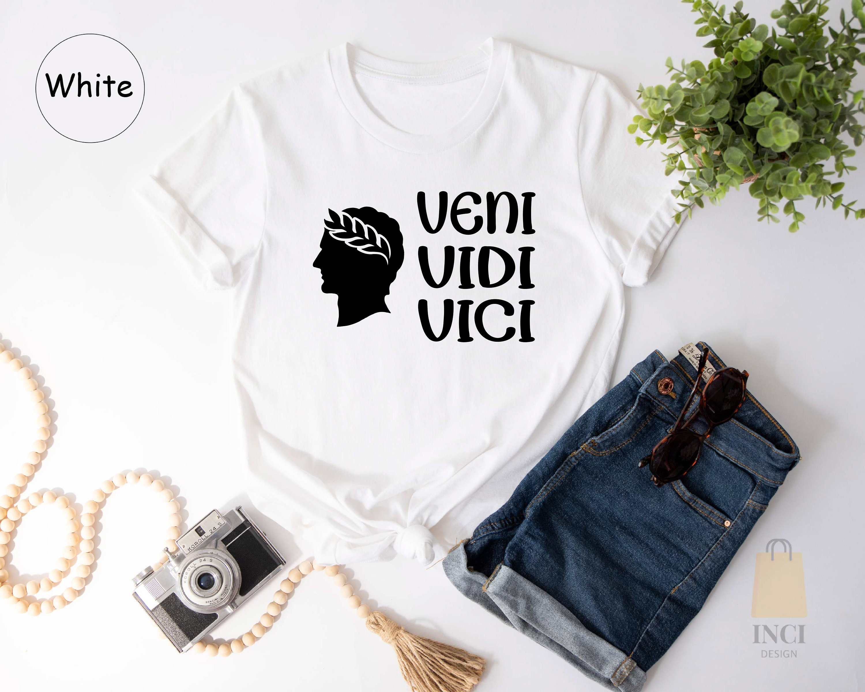 1 LEFT Vidi Vici Veni men's Humor T-shirt -  Israel