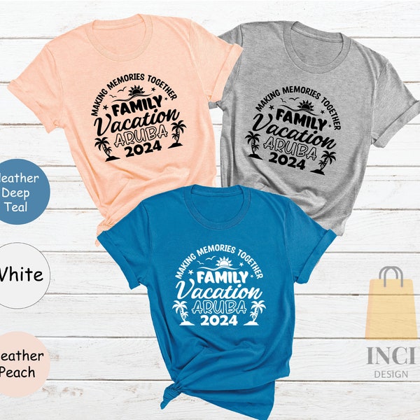 2024 Aruba Family Vacation Shirt, Summer Holiday Shirt, Vacation 2024, Cute Beach Tee, Summer Beach Tee, Holiday Season Tee, Family Matching