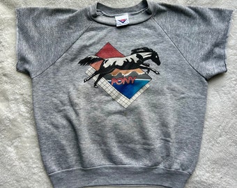 90’s Pony Short Sleeve Sweatshirt