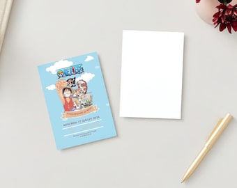 CARTE D'INVITATION One Piece