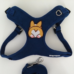 Custom Dog Harness - Dog Harness and Leash Set - Portrait Dog Harness - Photo Dog Harness - Adjustable Dog Harness - No Pull Dog Harness