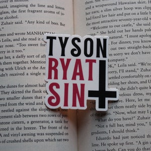 Ryatt Tyson Sin Sticker -The Ritual, The Sinner, The Sacrifice,House of Lords Sticker for Romance Readers
