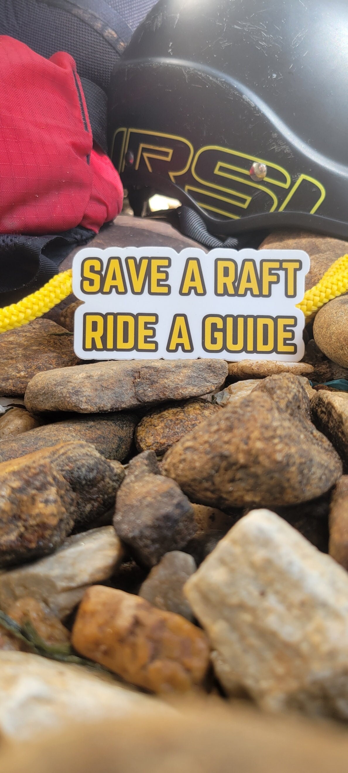 River Raft Sticker Raft Guide Sticker Whitewater Rafting Vinyl Decal Funny River Gift - Etsy