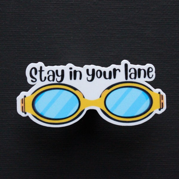 Stay in your lane Swim Team Stickers Swimmer gifts for swim team coach