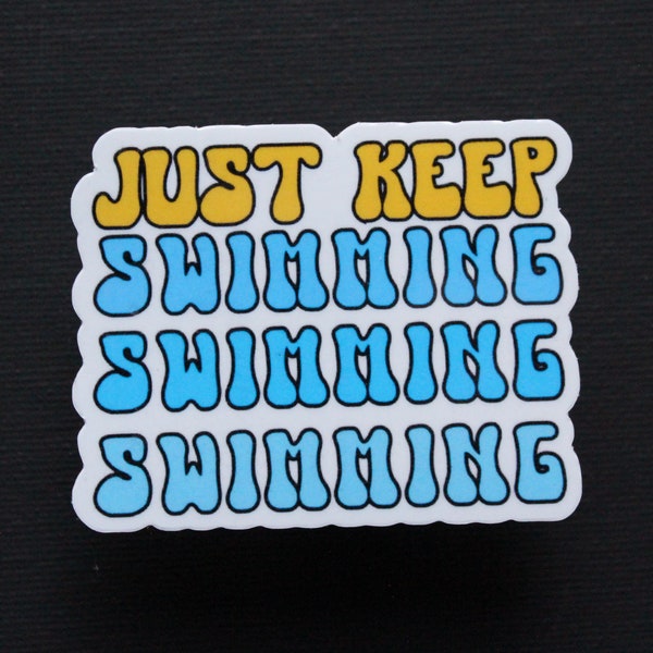 Keep Swimming Swim Team Stickers Swimmer gifts for swim team coach