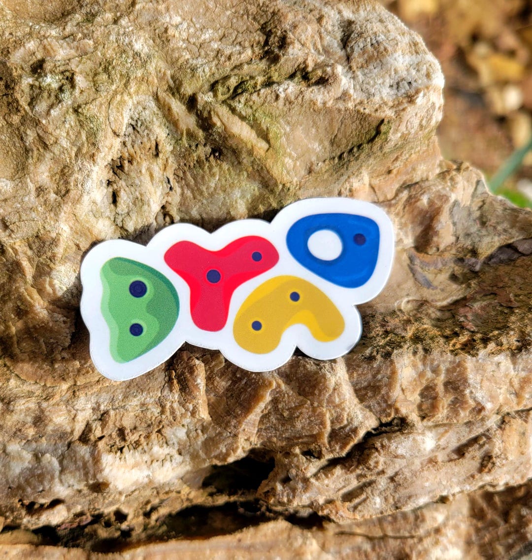 Rock Climbing DYNO Sticker: Dynamic Letter Holds (2inch) - Etsy