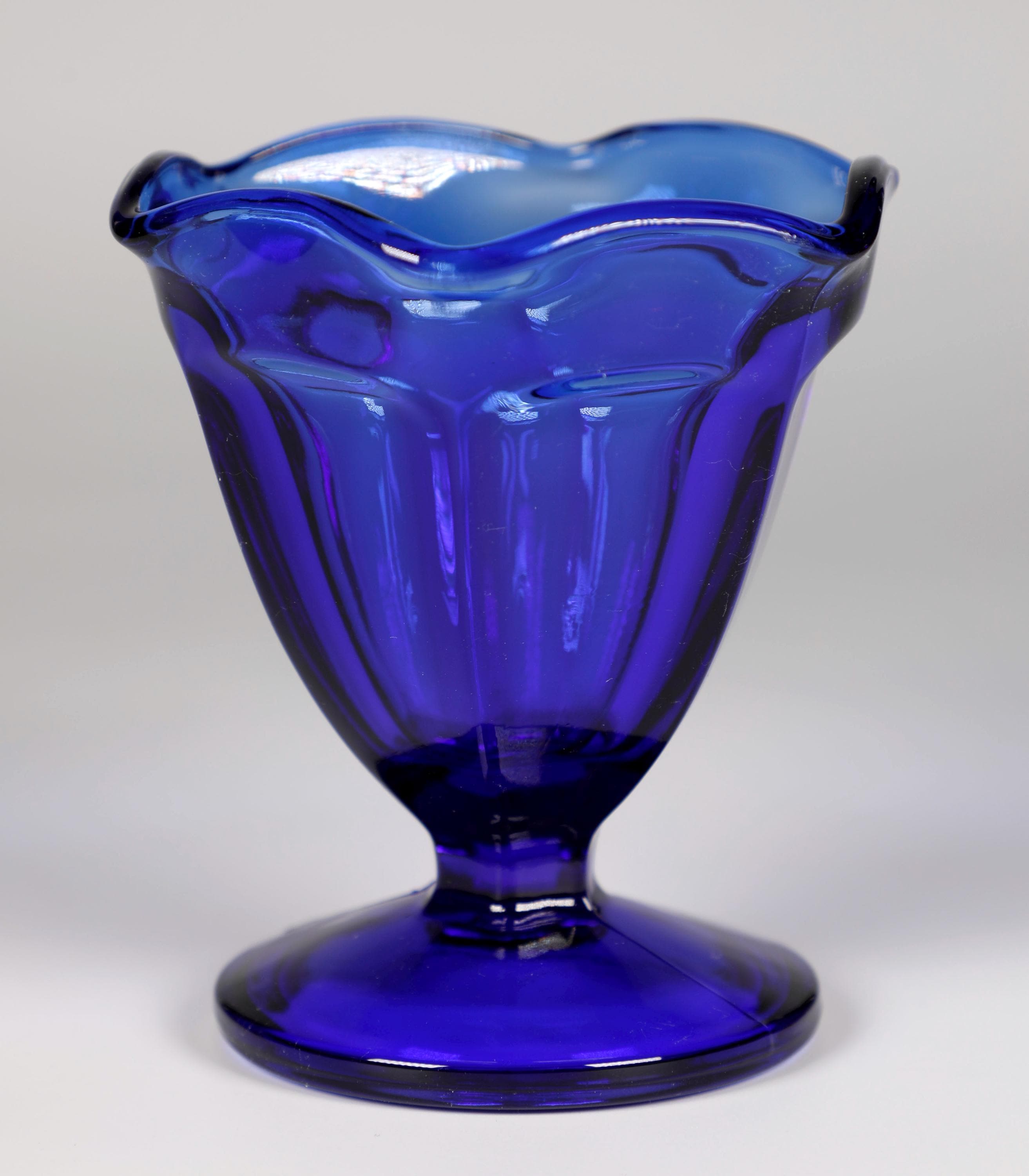 Vintage Cobalt Blue Anchor Hocking Sundae Glasses-set of 4 - Etsy UK