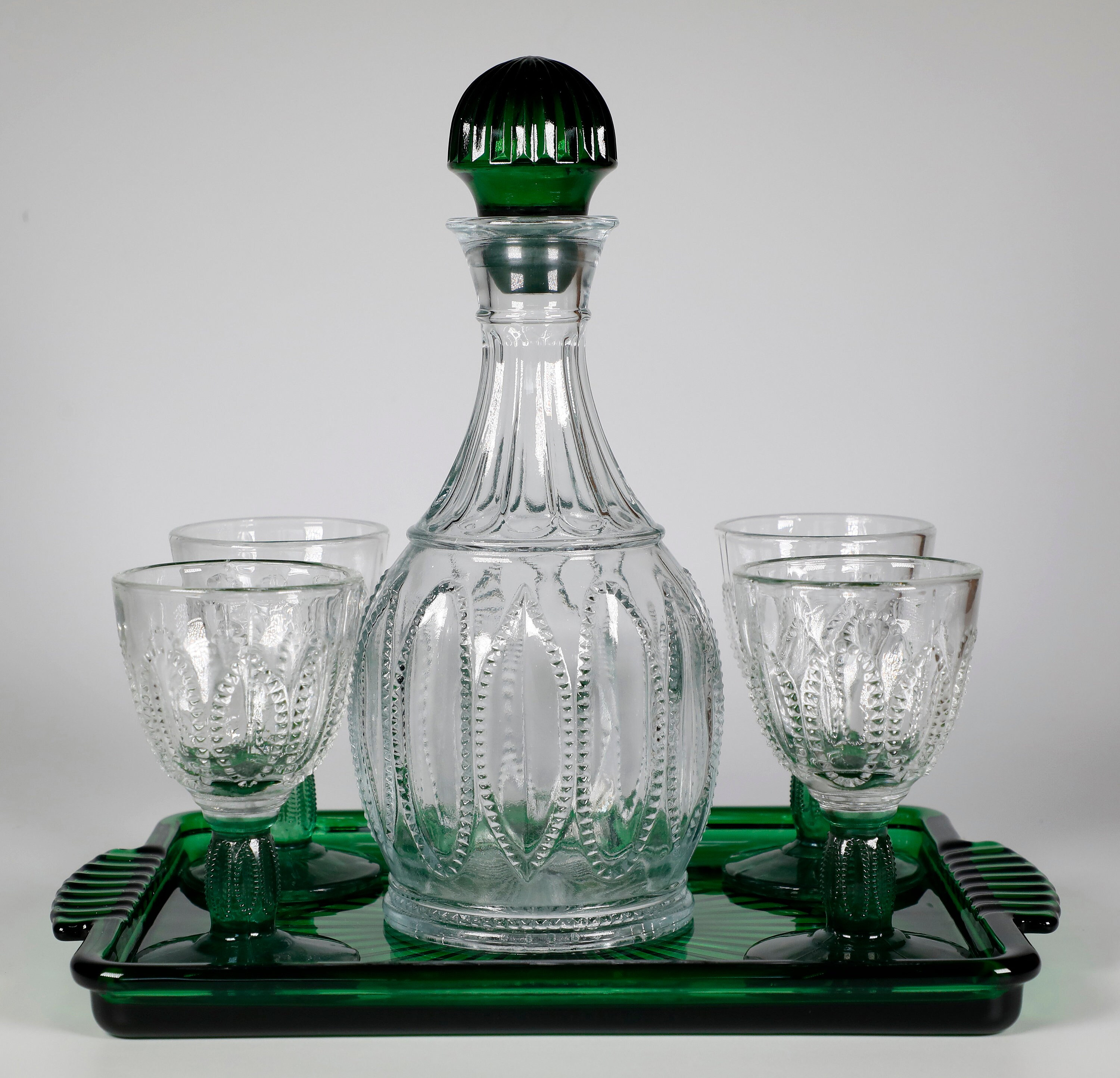 Avon Emerald Decanter Set - Etsy