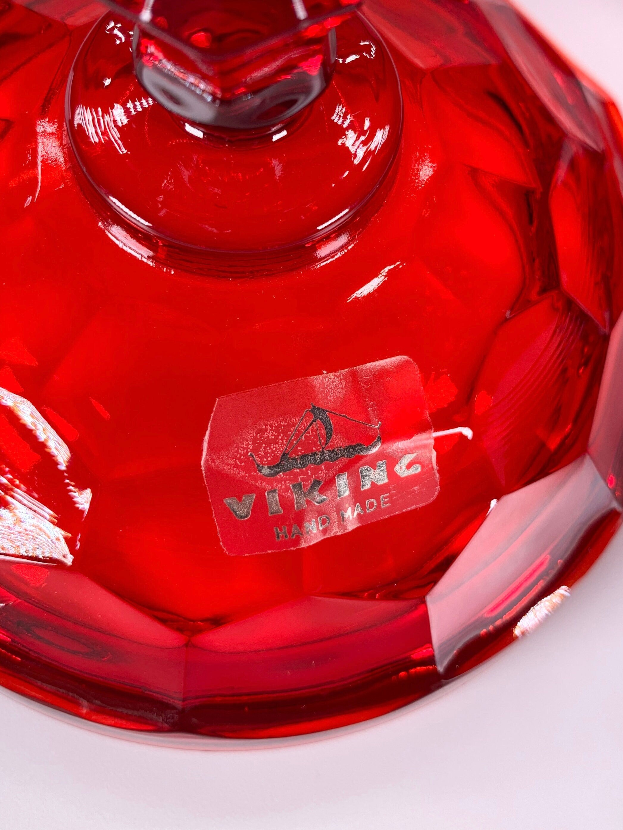 Viking_Glass_Ruby_Red_Cadmium_  Viking Red Candy Dish main image 2