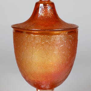 Vintage Jeanette Glass Company Lidded Candy Dish