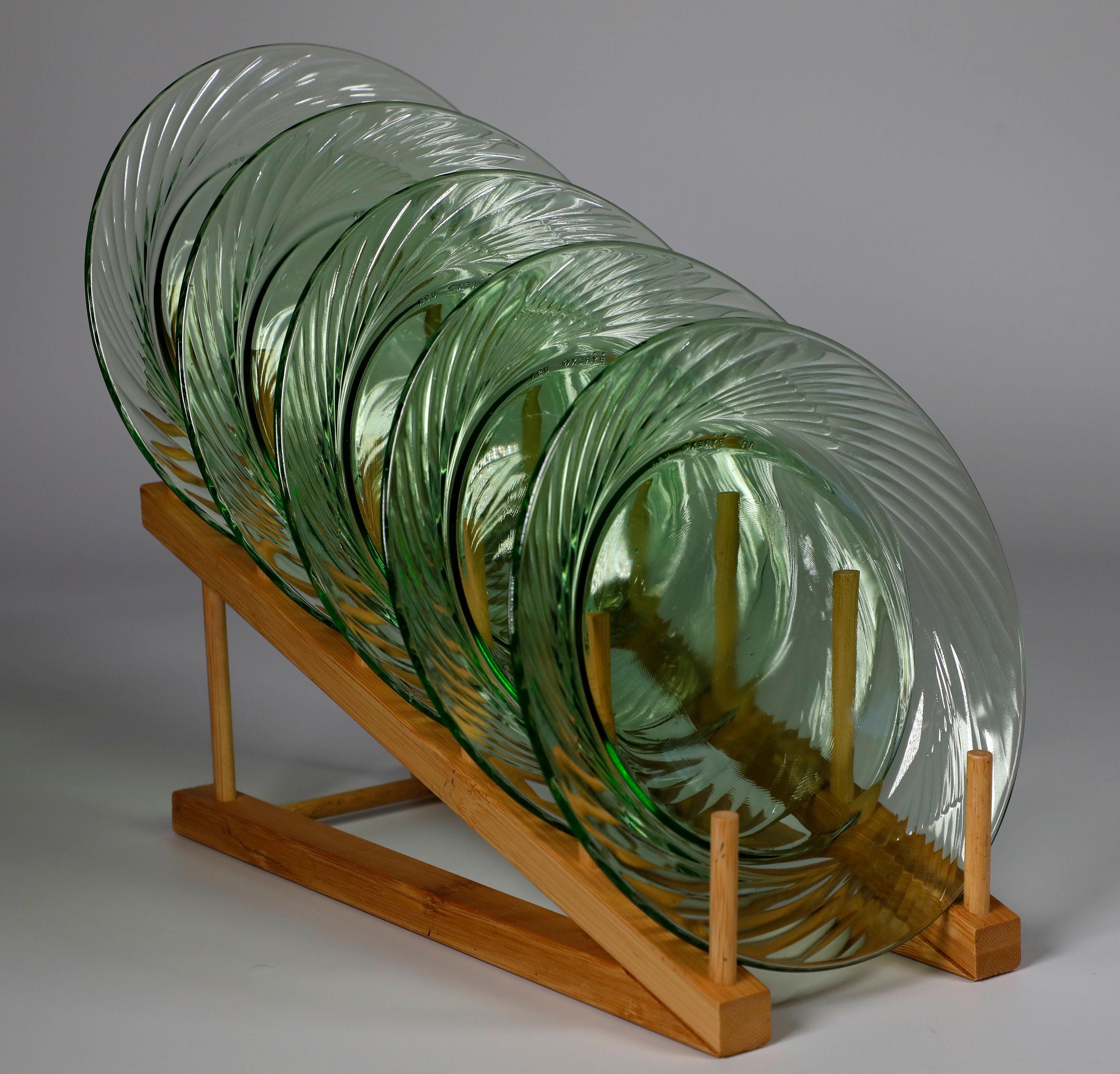 Green Pyrex Plates - Etsy