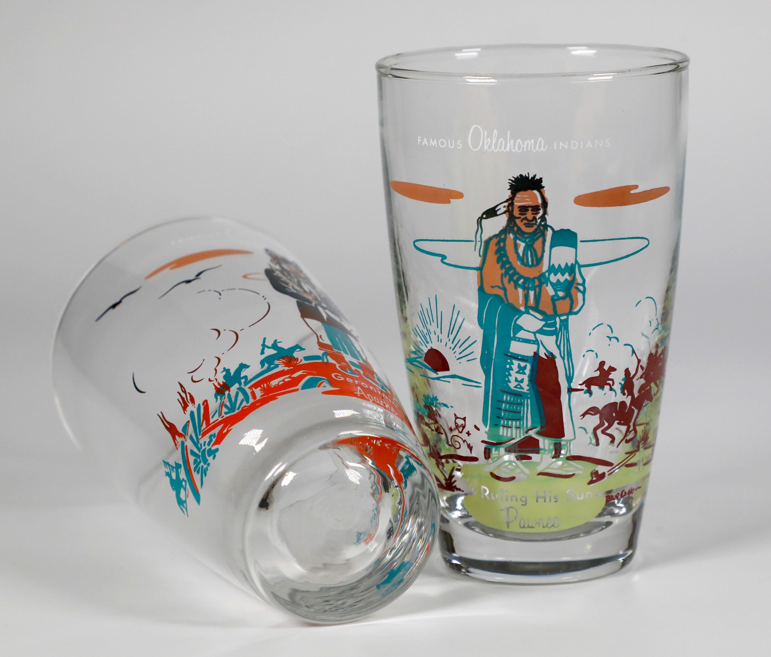 ヴィンテージ ノックス オイル エーシー ブルー イーグル クリアガラス