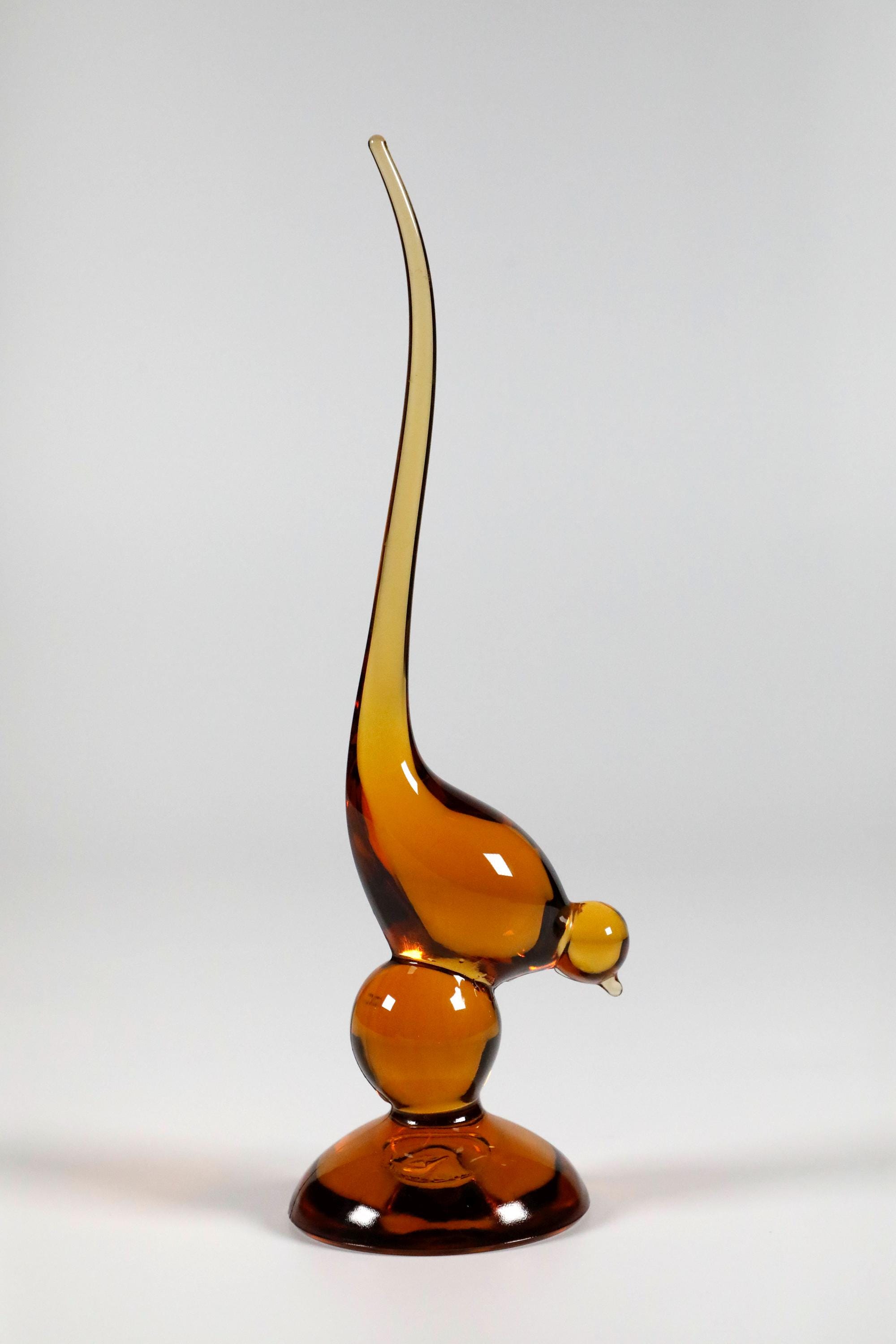 Vintage Amber Viking Long Tailed Bird - Etsy