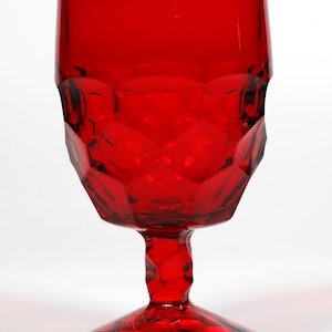 Vintage Viking Georgian Ruby Red Water/Herbata Goblets-Sprzedawane pojedynczo