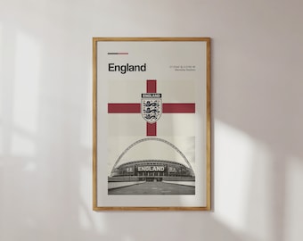 England Soccer | Wembley Stadium | London Print
