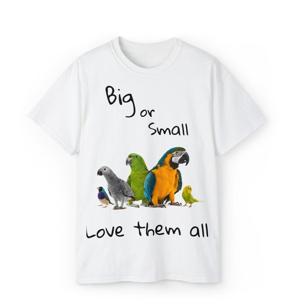 Parrot Paradise - Frauen AOP T-Shirt Kleid, groß oder klein, liebe sie alle!
