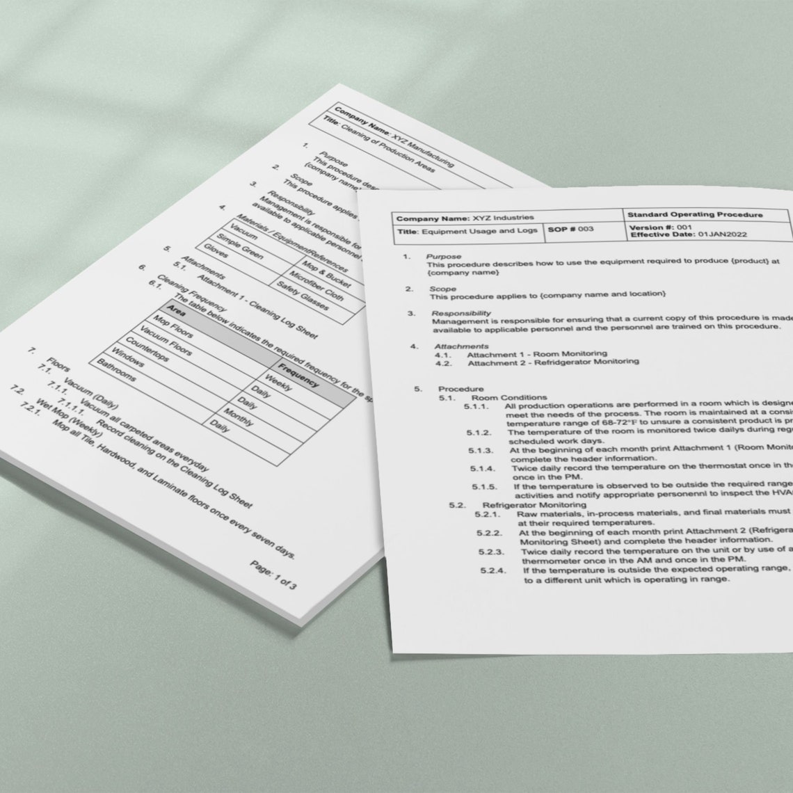 Standard Operating Procedure Template - Download, Customize, and Print ...