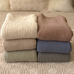 Muslin Blanket, Soft Organic Cotton Gauze Blanket, Muslin Bedspread Queen, Muslin Throw, Muslin Baby Blanket, Turkish Blanket, Muslin Quilt