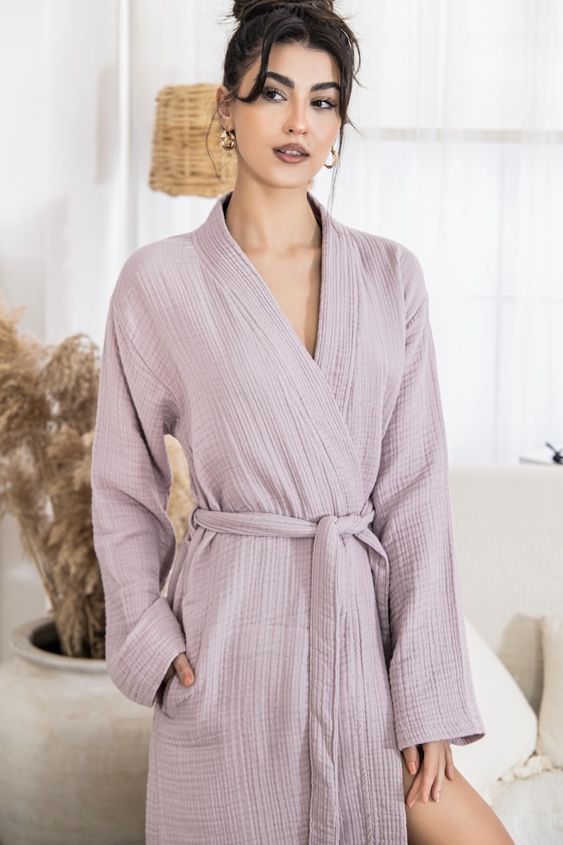 Big Oversized Robe Lightweight Turkish Cotton Robe, Organic Cotton Muslin Robe, Oversized ...